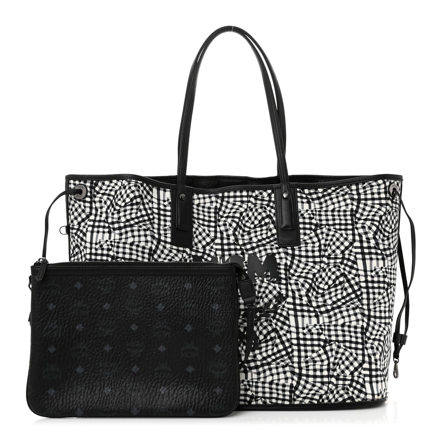 Visetos Large Liz Reversible Shopper Tote Black