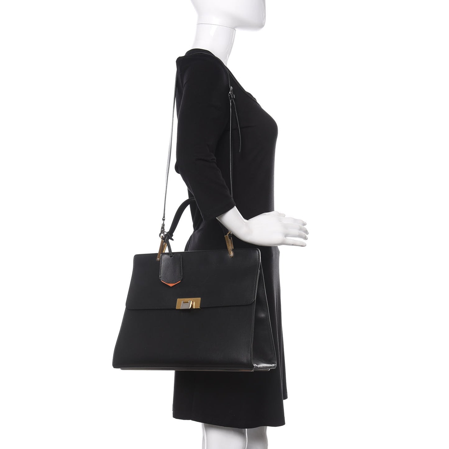 Veau Le Dix Cartable M Shoulder Bag Black