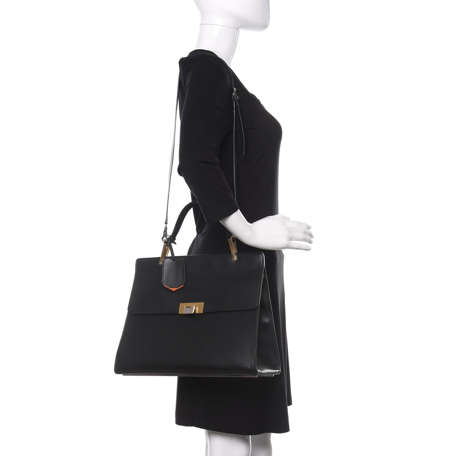 Balenciaga Veau Le Dix Cartable M Shoulder Bag Black 2 of 11
