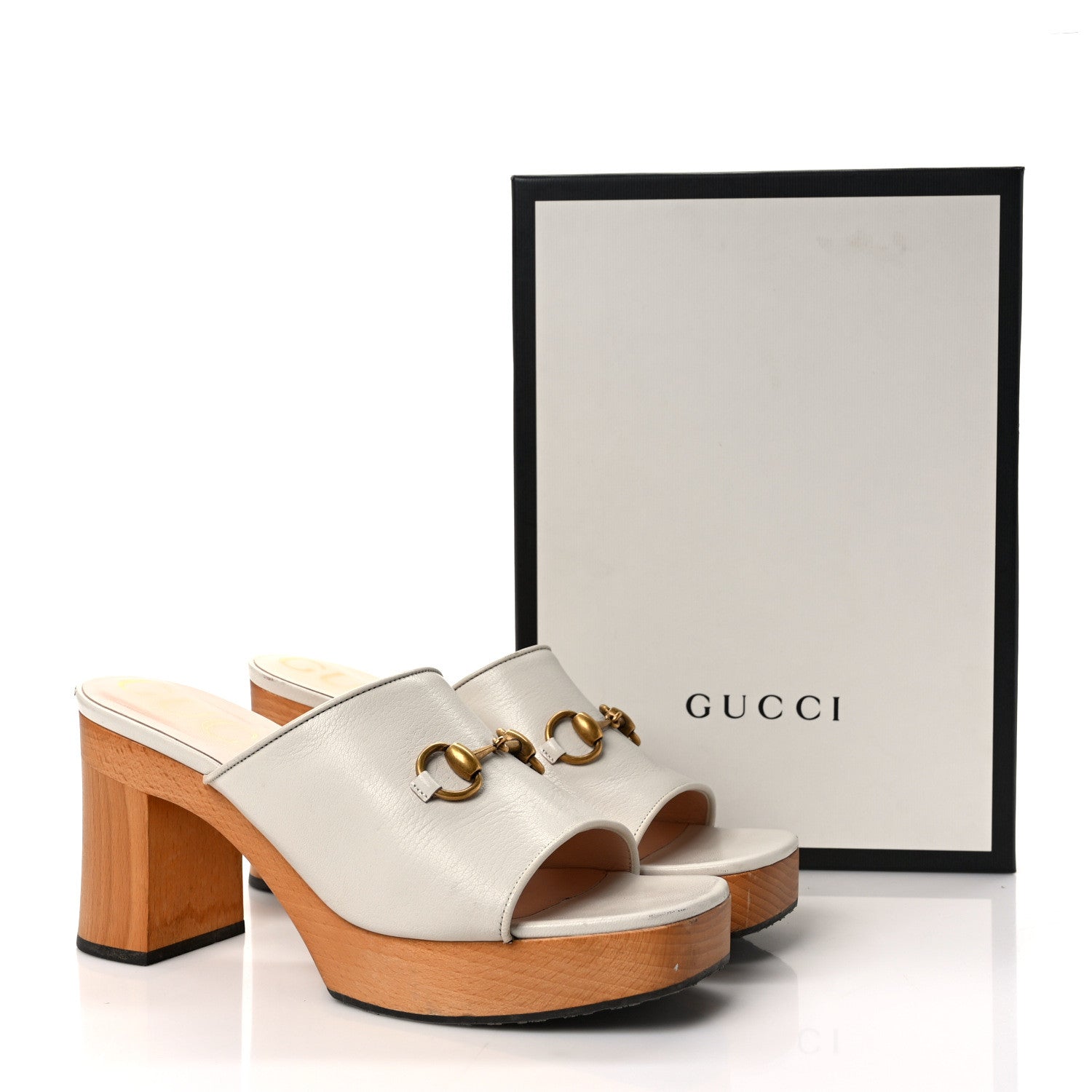 Gucci Granada Kid Houdan Platform Slide Sandals 41 Mystic White 10 of 10