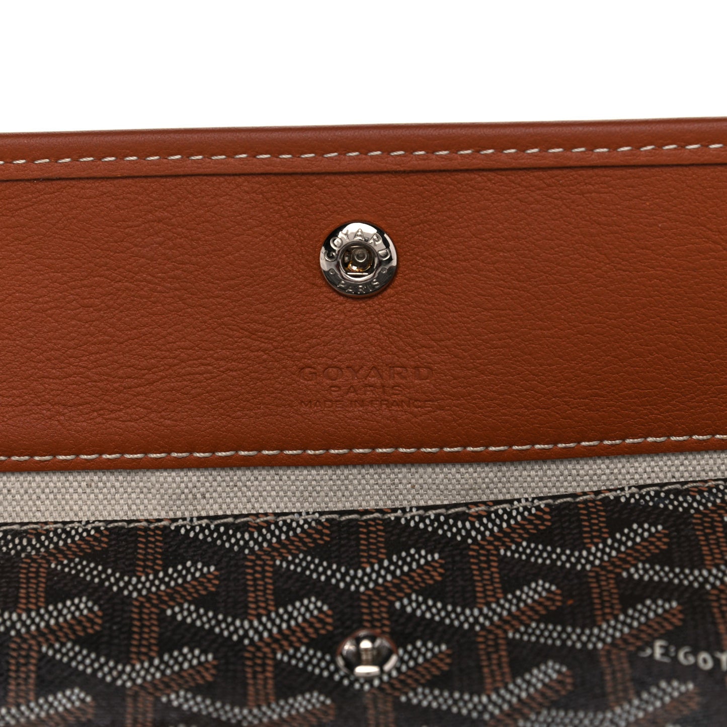 Goyardine Pouch Black Gold