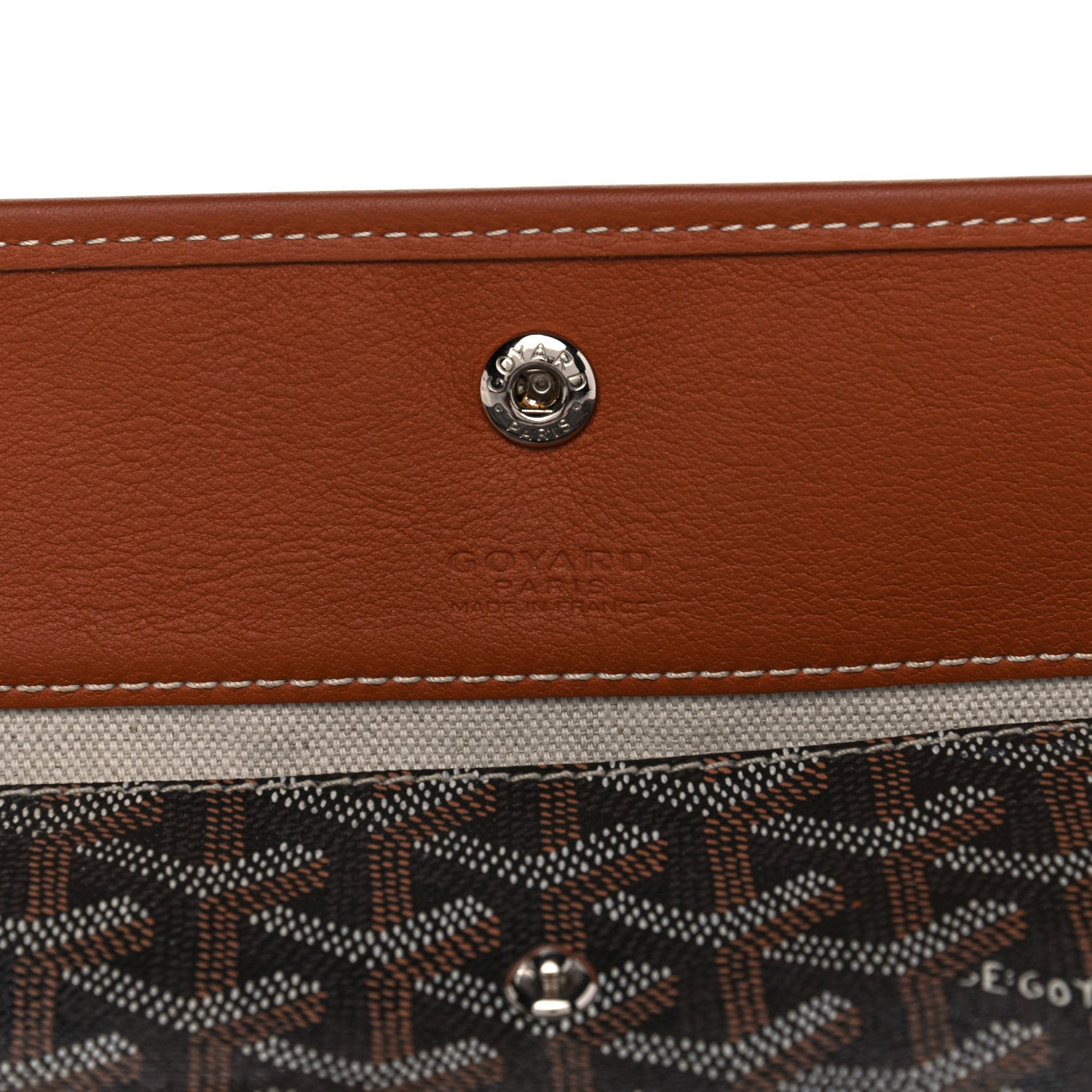 Goyard Goyardine Pouch Black Gold 6 of 14