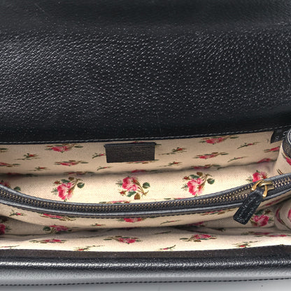 Gucci Calfskin Web Small Dionysus Shoulder Bag Black 4 of 9