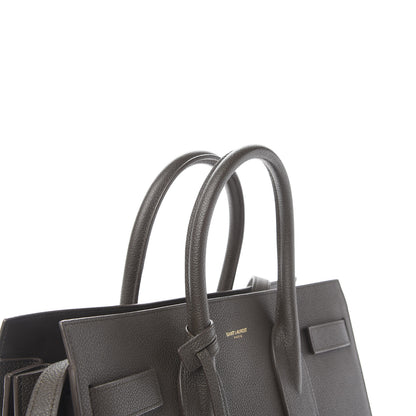 Saint Laurent Grained Calfskin Small Sac De Jour Dark Anthracite 10 of 12