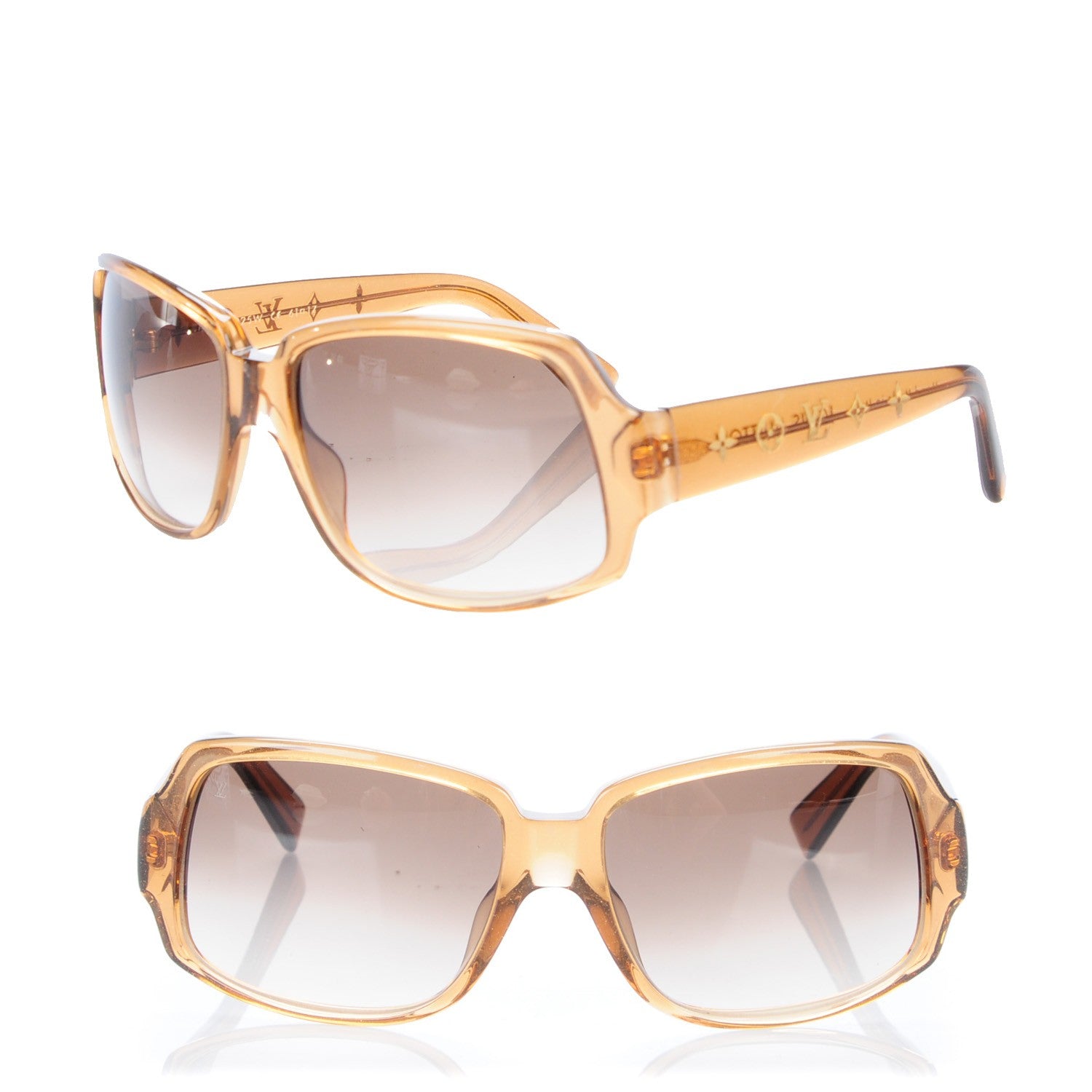 Louis Vuitton Acetate Obsession Carre Sunglasses Z0025W Glitter Honey 1 of 7