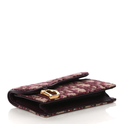 Christian Dior Oblique Saddle Card Holder Bordeaux 4 of 12