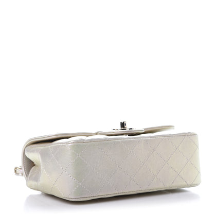 Chanel Iridescent Lambskin Quilted Mini Rectangular Flap Ivory 4 of 11
