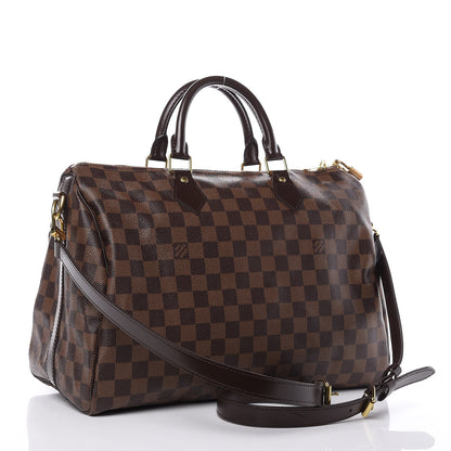 Louis Vuitton Damier Ebene Speedy Bandouliere 35 3 of 15
