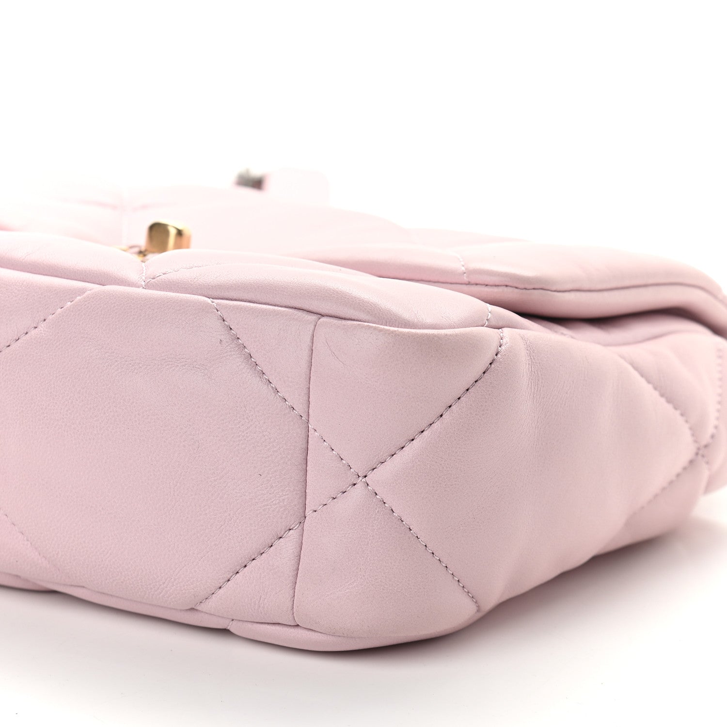 Chanel Lambskin Quilted Medium Chanel 19 Flap Light Pink 10 of 10