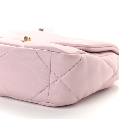 Chanel Lambskin Quilted Medium Chanel 19 Flap Light Pink 10 of 10