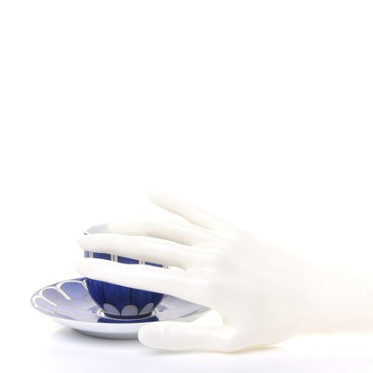 Hermes Porcelain Bleus d'Ailleurs Tea Cup And Saucer Set Of 2 2 of 10