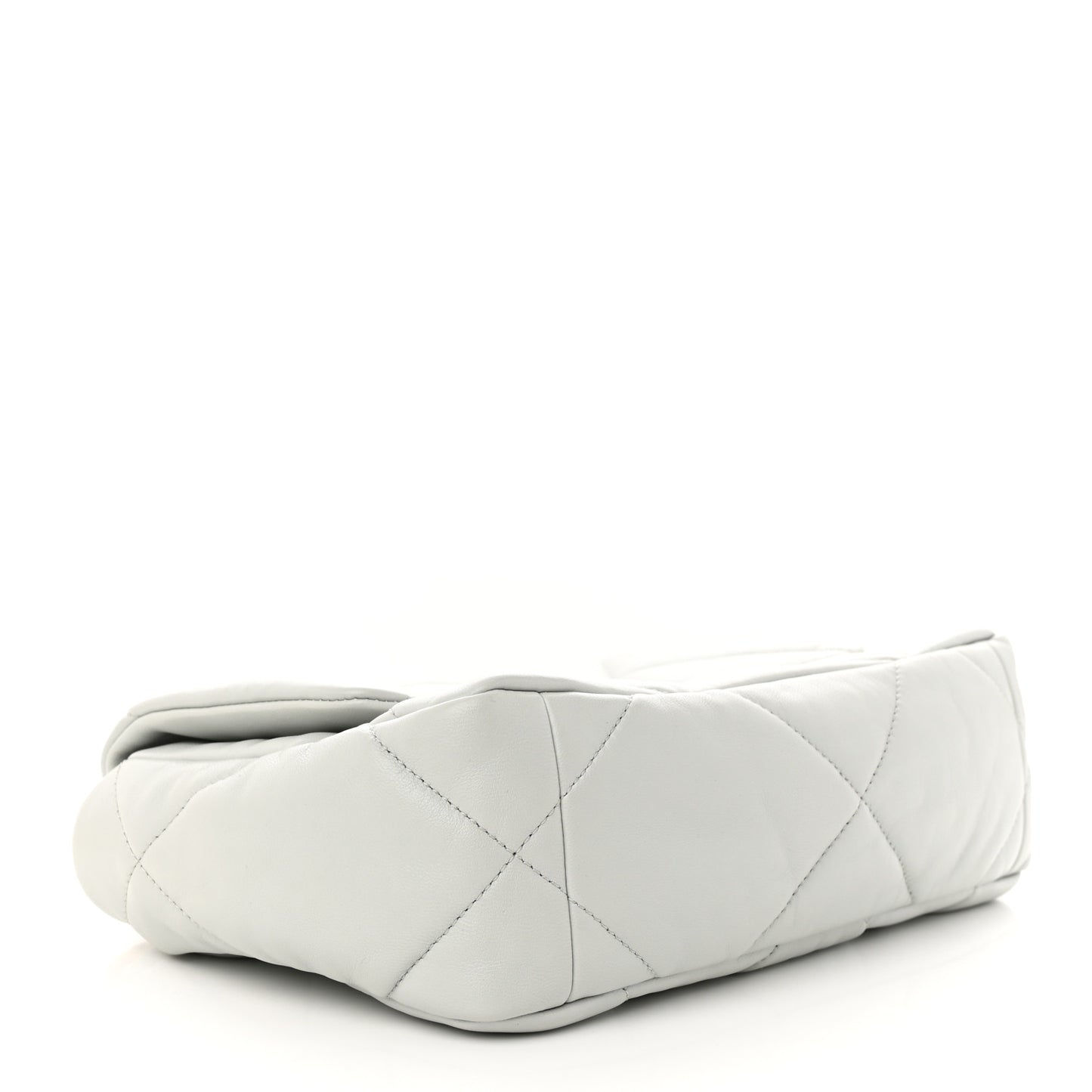 Lambskin Quilted Medium Chanel 19 Flap Light Blue