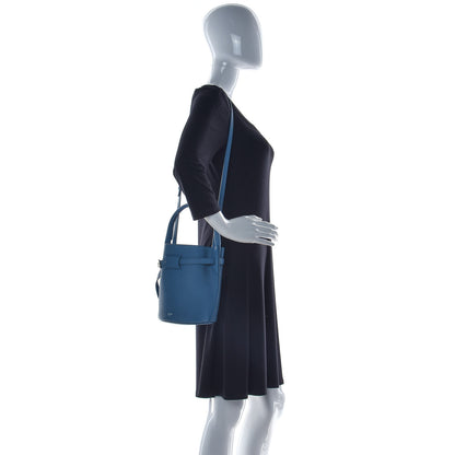 Celine Supple Grained Calfskin Nano Big Bag Bucket Slate Blue 2 of 12