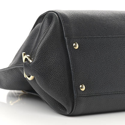 Salvatore Ferragamo Calfskin Sofia Shoulder Bag Black 9 of 16