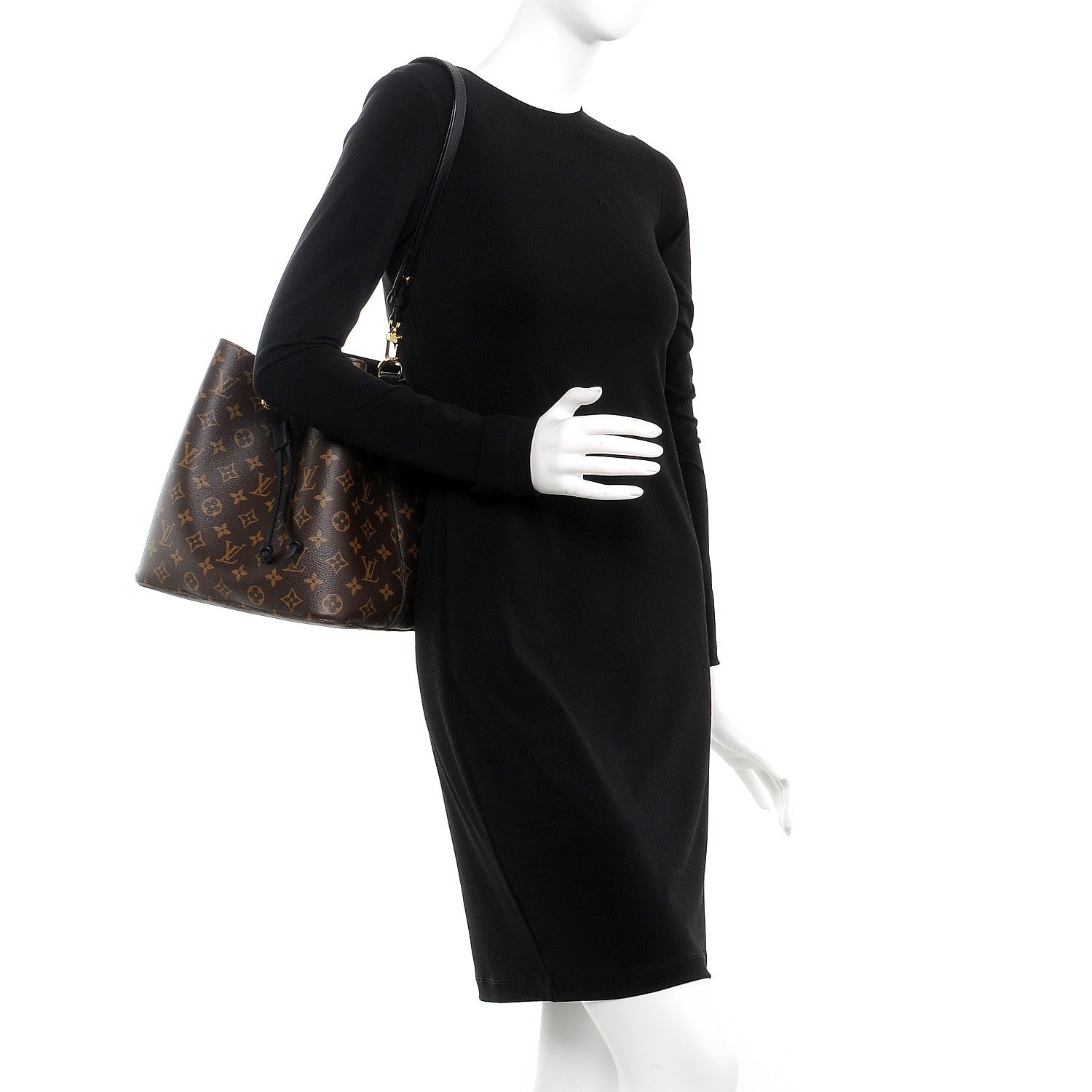 Louis Vuitton Monogram Neonoe MM Black 2 of 10