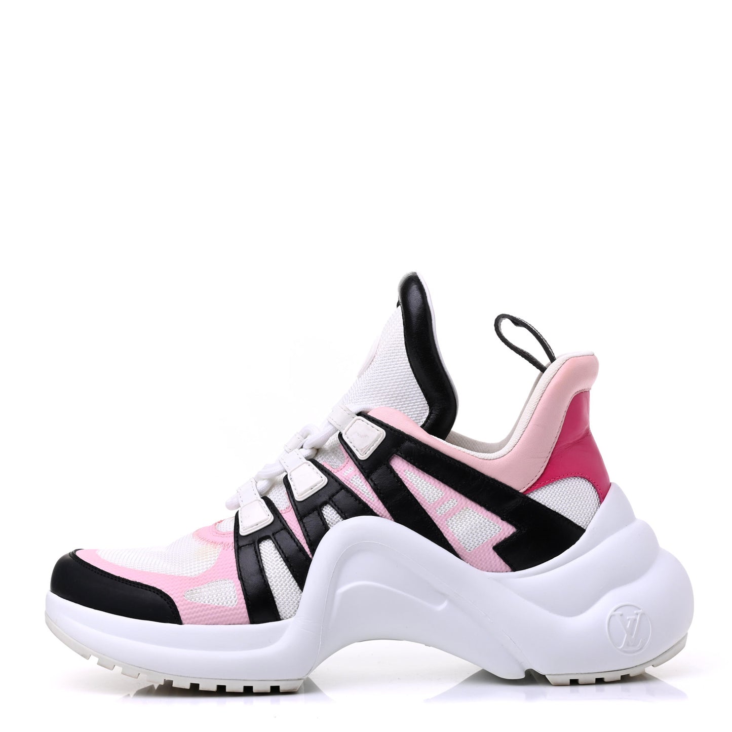 Calfskin Technical Nylon LV Archlight Sneaker 38.5 Rose Clair