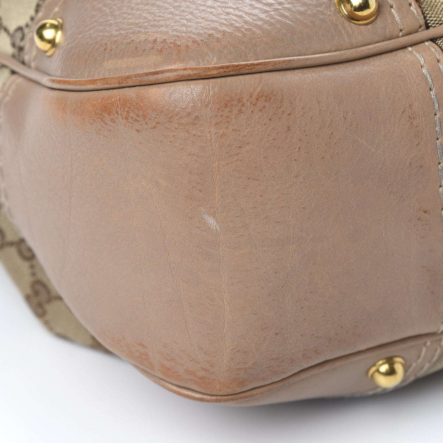Monogram Large Jockey Hobo Beige