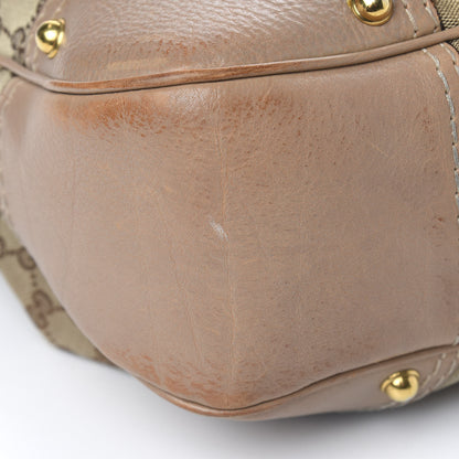 Gucci Monogram Large Jockey Hobo Beige 15 of 23
