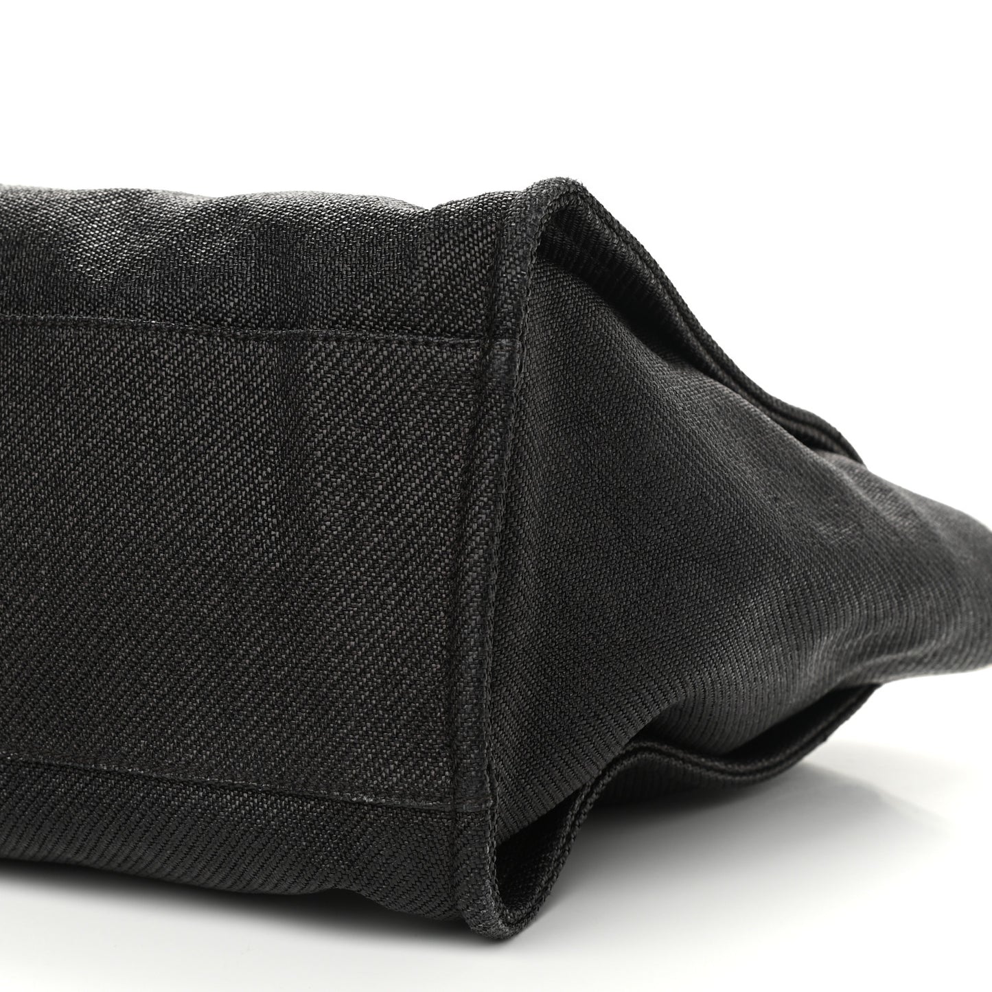 Canvas Medium Deauville Tote Black White