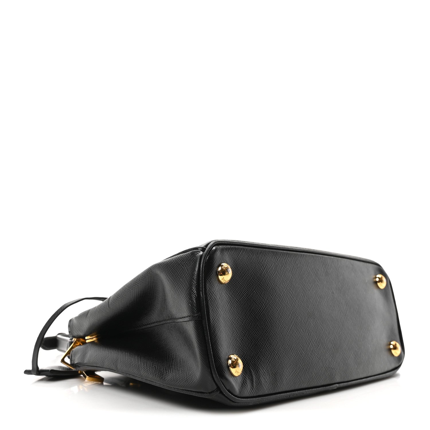 Prada Saffiano Mini Galleria Double Zip Tote Black 4 of 9