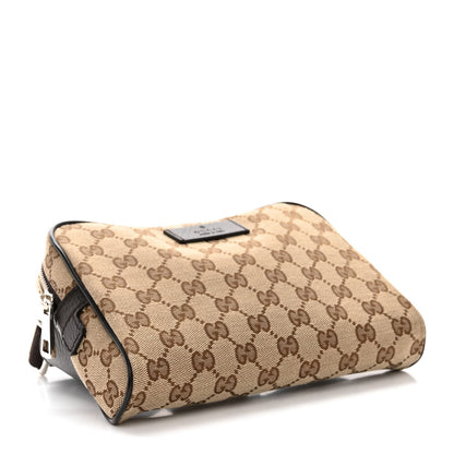 Gucci Monogram Dollar Calfskin Belt Bag Beige Ebony Testa di Moro Marrone Scuro 4 of 10