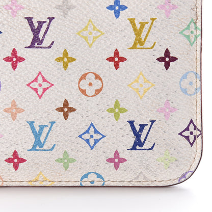 Louis Vuitton Monogram Multicolor Key Pouch White Litchi 12 of 16