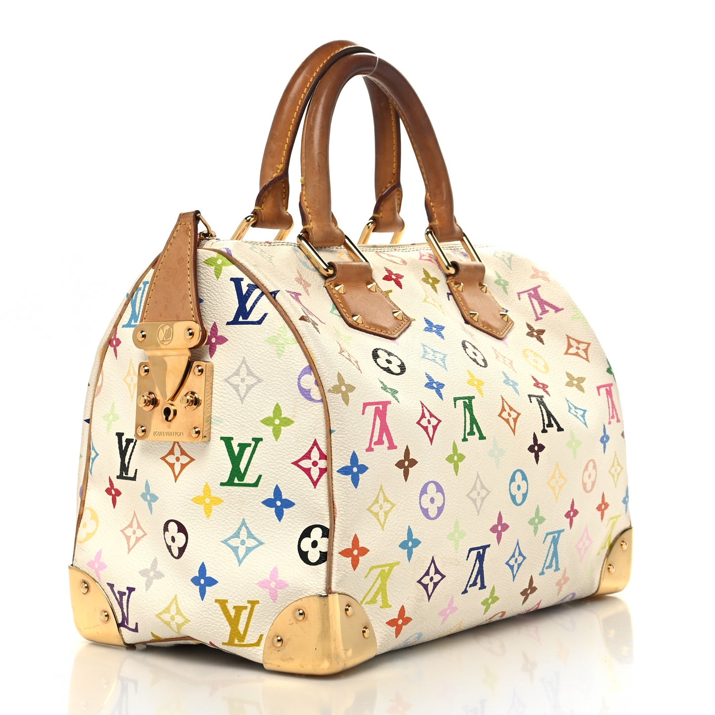Monogram Multicolor Speedy 30 White