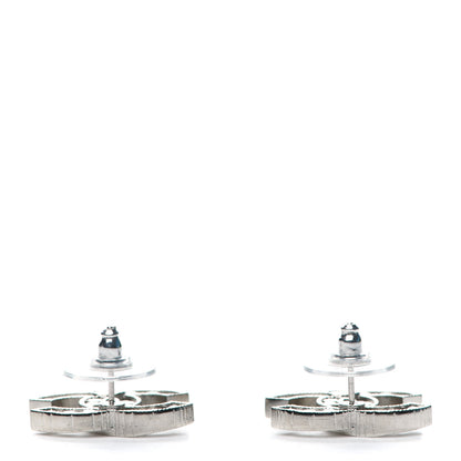 Chanel Crystal CC Earrings Silver 3 of 4