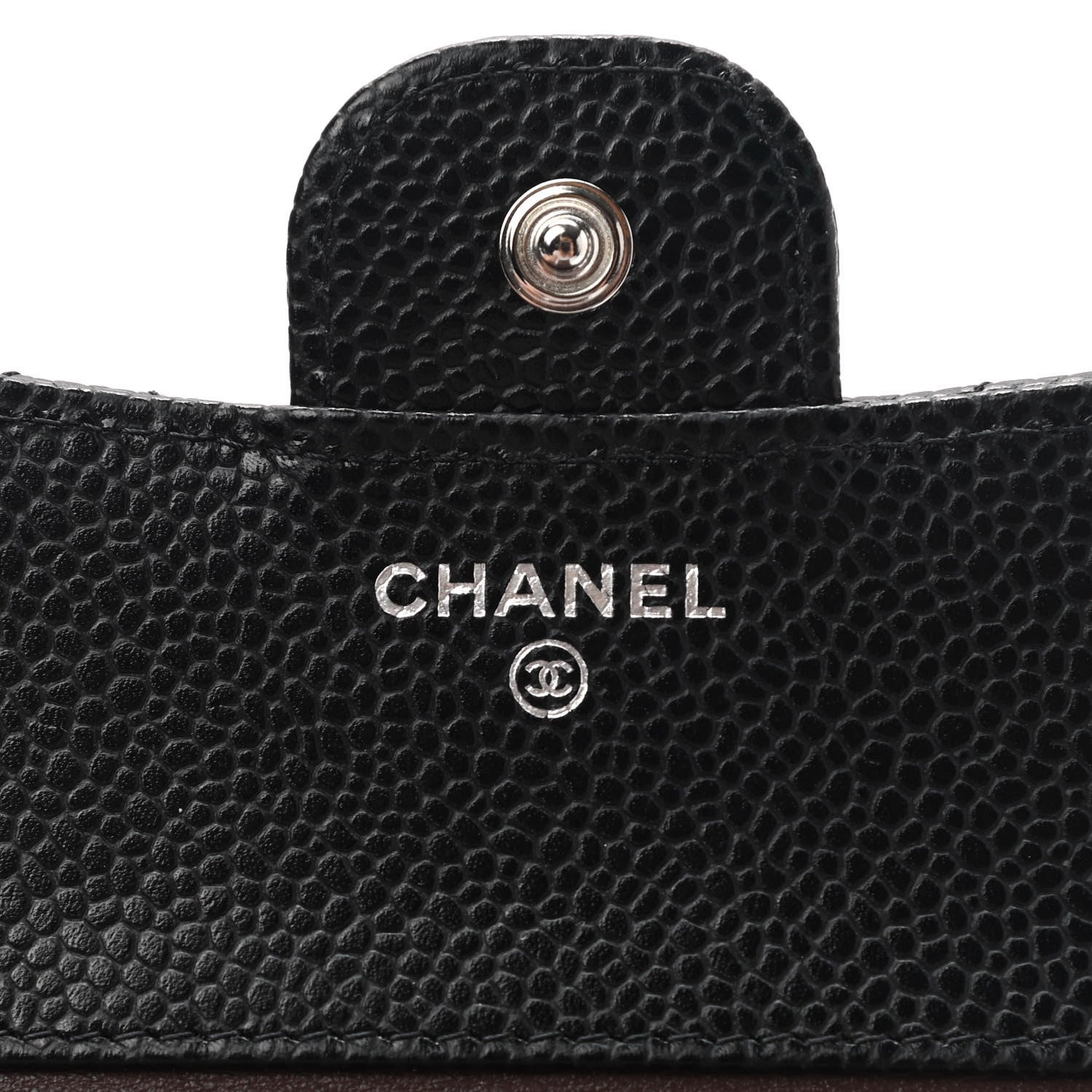 Chanel Caviar Quilted Compact Flap Wallet Black 6 of 8