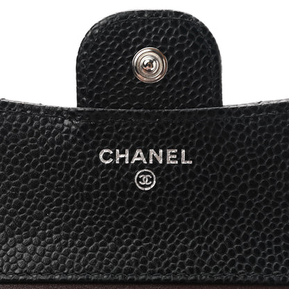 Chanel Caviar Quilted Compact Flap Wallet Black 6 of 8