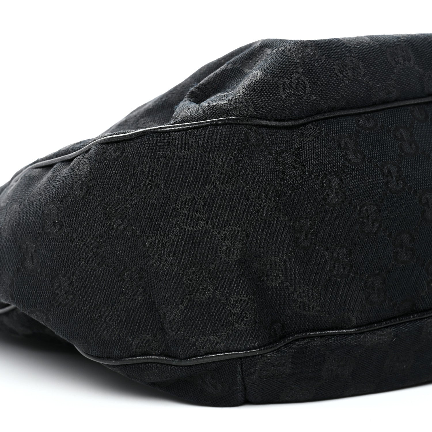 Gucci Monogram Large New Ladies Web Hobo Black 9 of 13