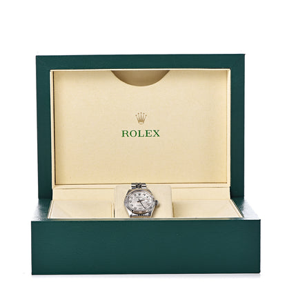 Rolex Stainless Steel 18K White Gold Diamond 26mm Oyster Perpetual Datejust Watch Silver Jubilee 79174 7 of 7