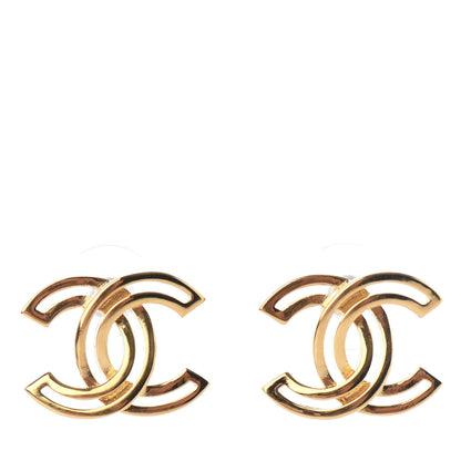 Chanel Metal Obazine CC Earrings Gold 1 of 5
