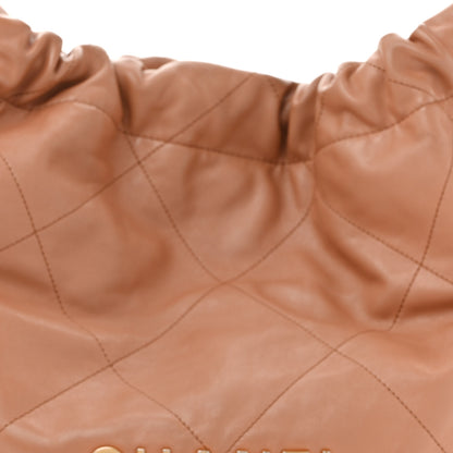 Chanel Shiny Calfskin Quilted Chanel 22 Beige 9 of 14