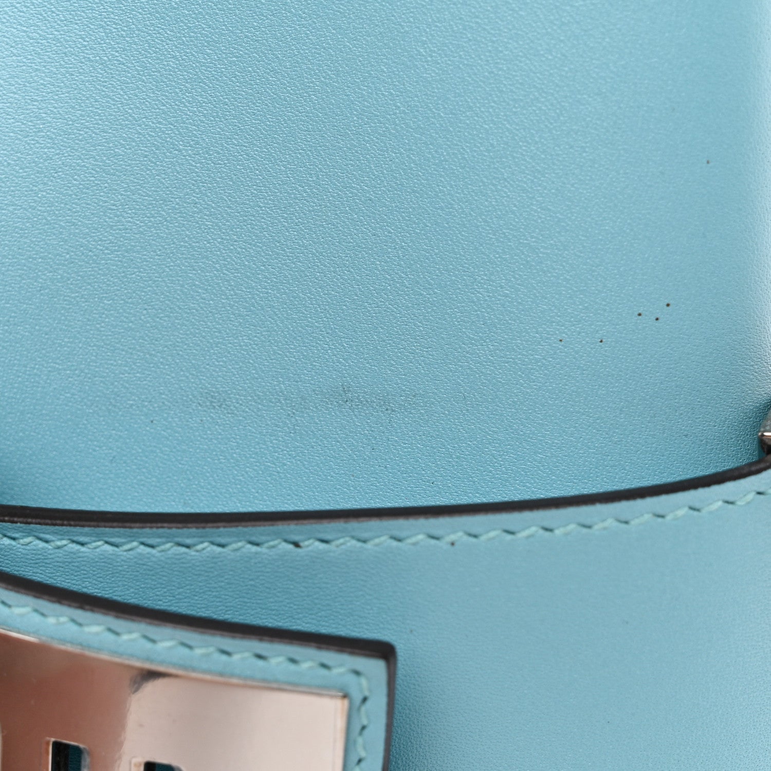 Hermes Tadelakt Medor 23 Clutch Bleu Atoll 10 of 12