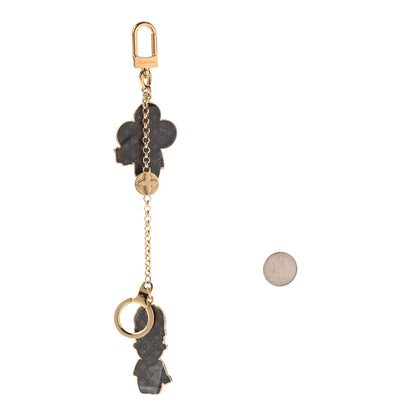 Louis Vuitton Monogram Gaston & Vivienne Best Friend Bag Charm Key Holder Gold 2 of 5
