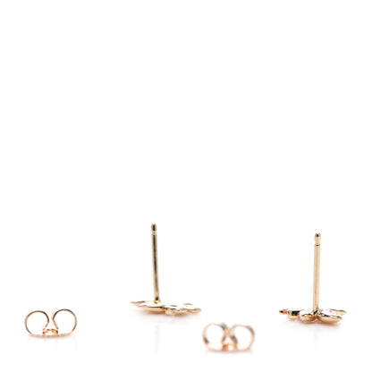 Tiffany 18K Rose Gold Diamond Paloma Picasso Olive Leaf Earrings 3 of 6