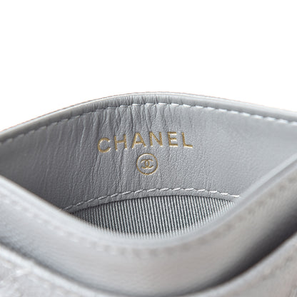 Chanel Caviar Quilted Card Holder Grey 6 of 9