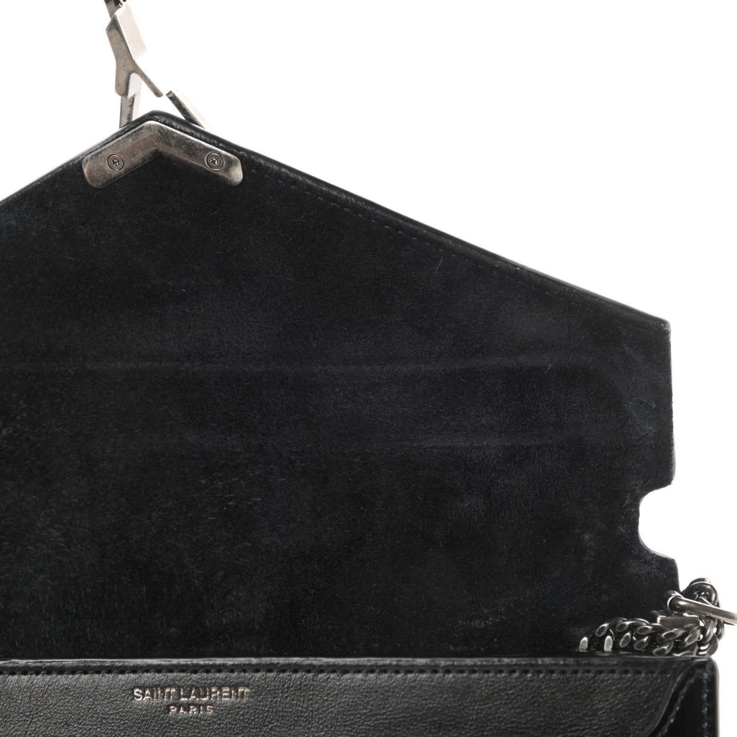 Patent Monogram Cassandra Clasp Bag Black