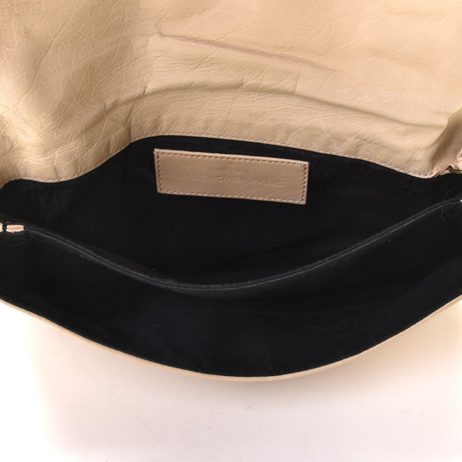 Balenciaga Agneau Classic Hardware Envelope Clutch Sahara 5 of 6