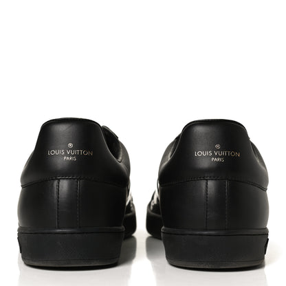Louis Vuitton PVC Calfskin Monogram Mens Sneakers 9.5 Black 6 of 11