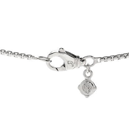 David Yurman Sterling Silver Diamond 35mm Crossover Cross Necklace 4 of 6