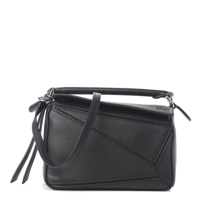 Loewe Calfskin Mini Puzzle Bag Black 1 of 10