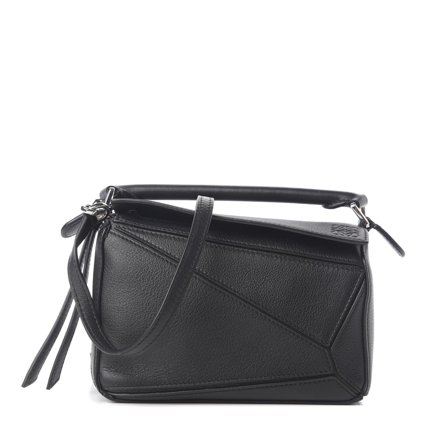 Calfskin Mini Puzzle Bag Black