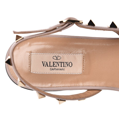 Valentino Garavani Nappa Rockstud Slingback Flats 38.5 Black Poudre 7 of 9