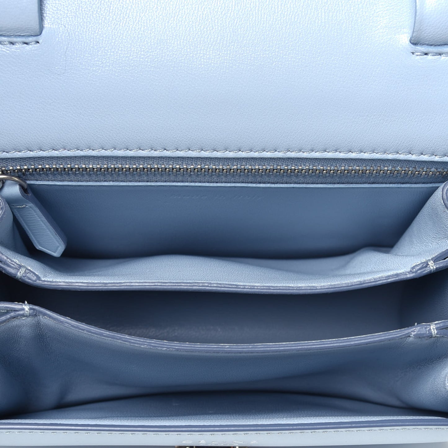 Box Calfskin Small Classic Box Flap Bag Pale Blue