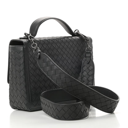 Bottega Veneta Nappa Intrecciato Alumna Bag Black 3 of 11