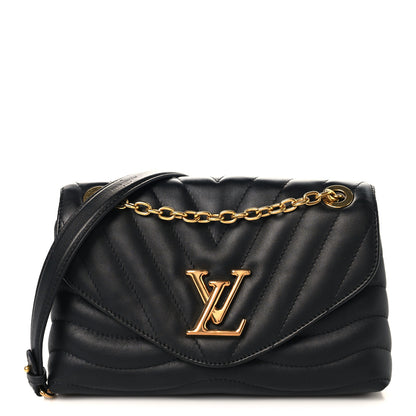 Louis Vuitton Calfskin LV New Wave Chain Bag Black 1 of 9