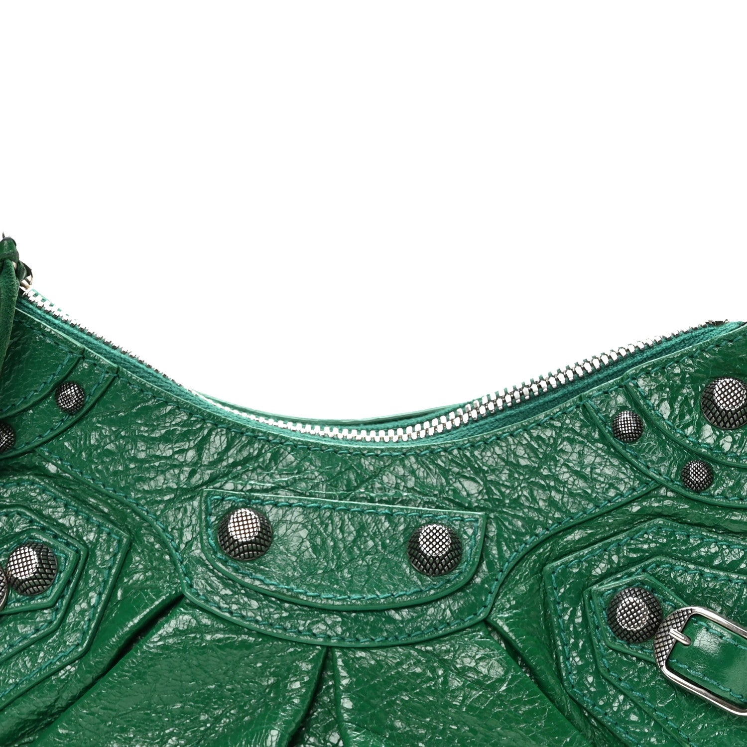 Balenciaga Agneau Arena Le Cagole Shoulder Bag XS Jade 9 of 11