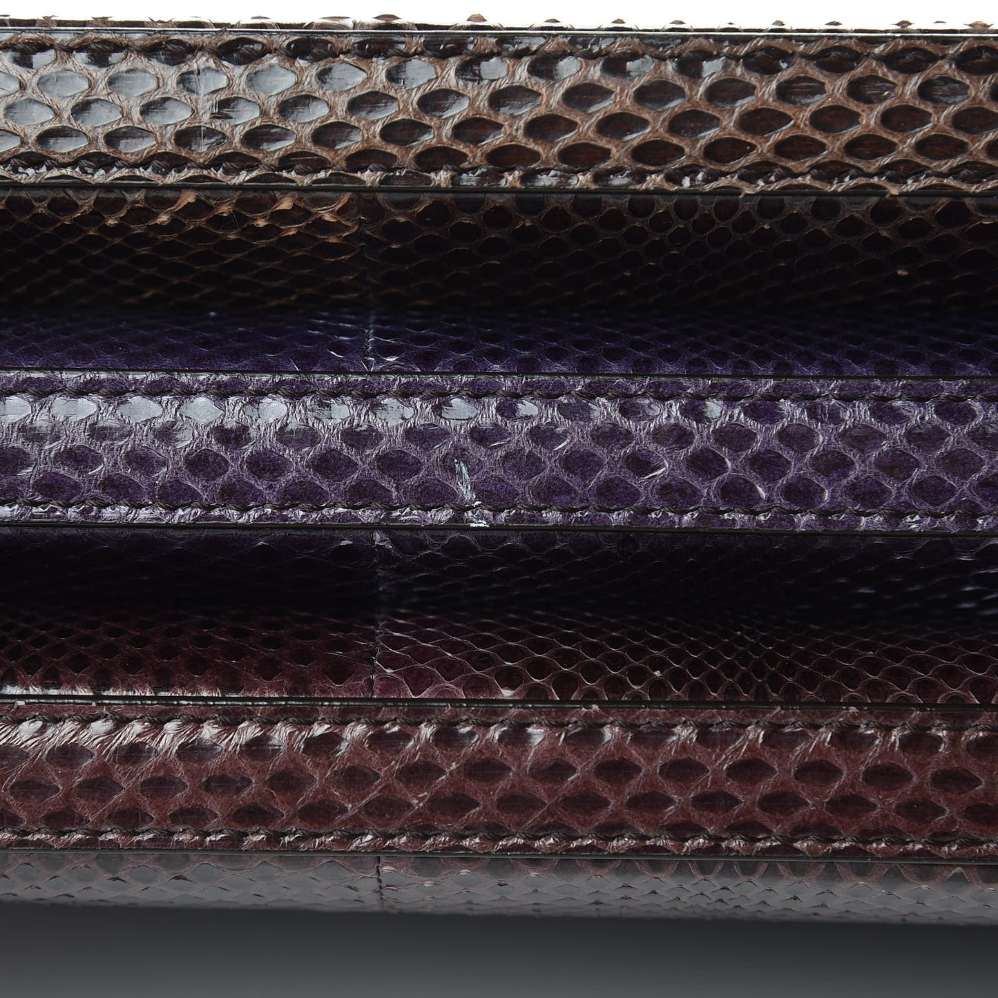 Snakeskin Tri-color Crossbody Bag Purple